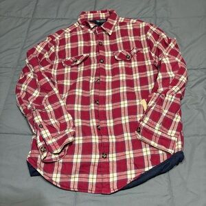 Odin New York insulated flannel shirt flannel jacket size men’s M‎